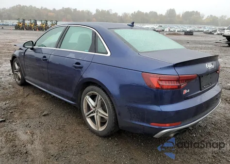 2018 Audi S4 Premium Plus z USA, uszkodzony, nr VIN WAUB4AF48JA097695